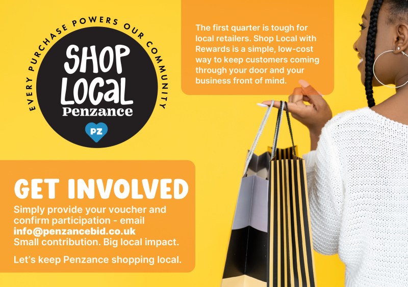 ‘Shop Local with Rewards’ PZ BID Initiative to Support Penzance Businesses image